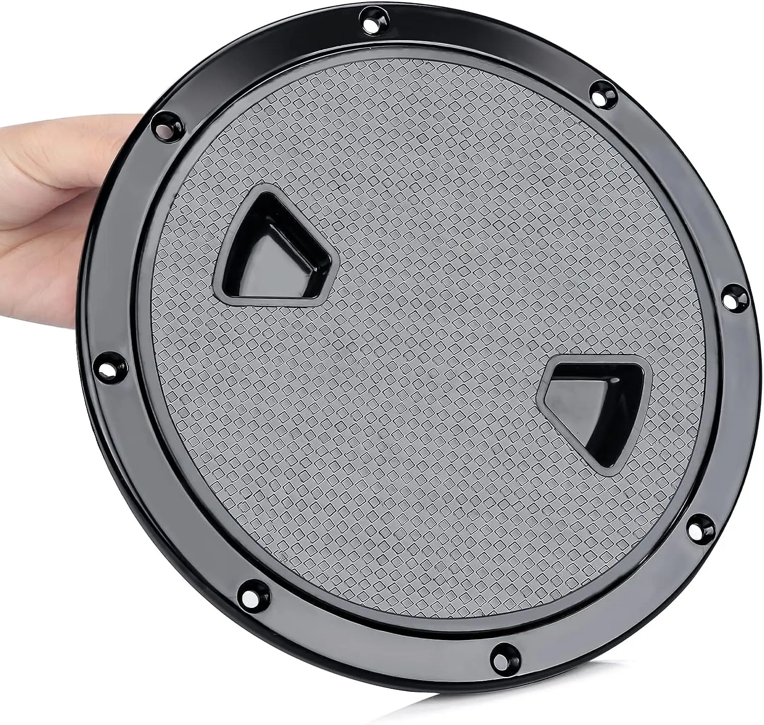 4/6/8 inch White Circular Non-slip Inspection Hatch Deck Plate Hatch Cover with Detachable Rugged Center