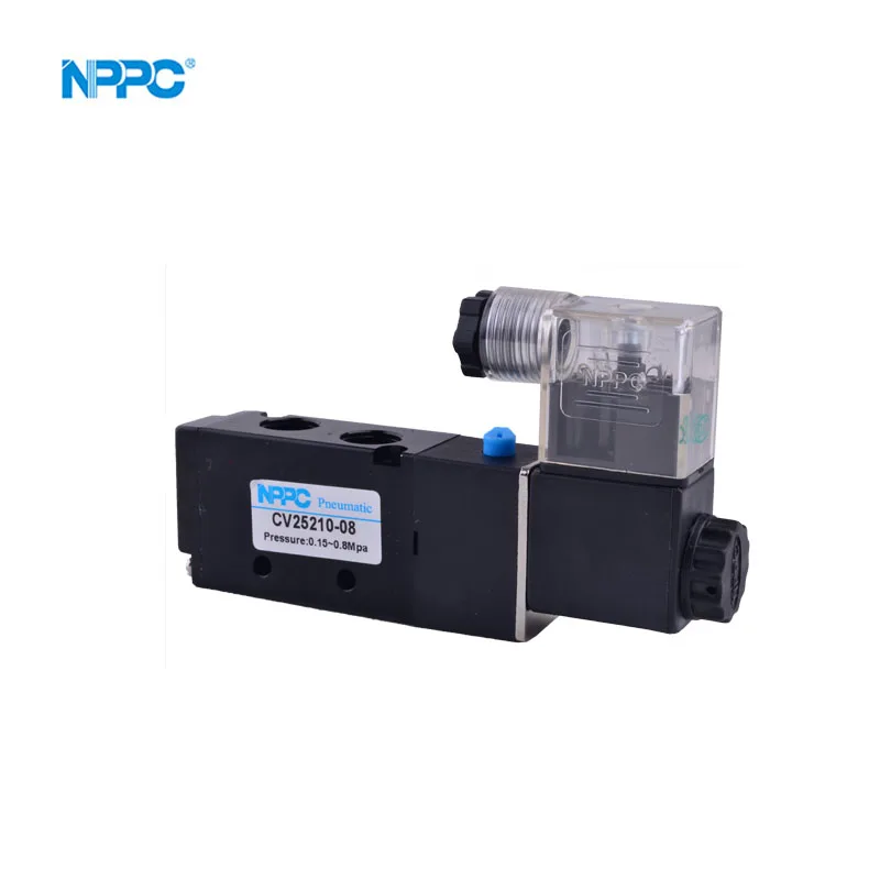 CV series single coil solenoid valve 4V210-08  CV25210-08 normally close manufacturer china factory