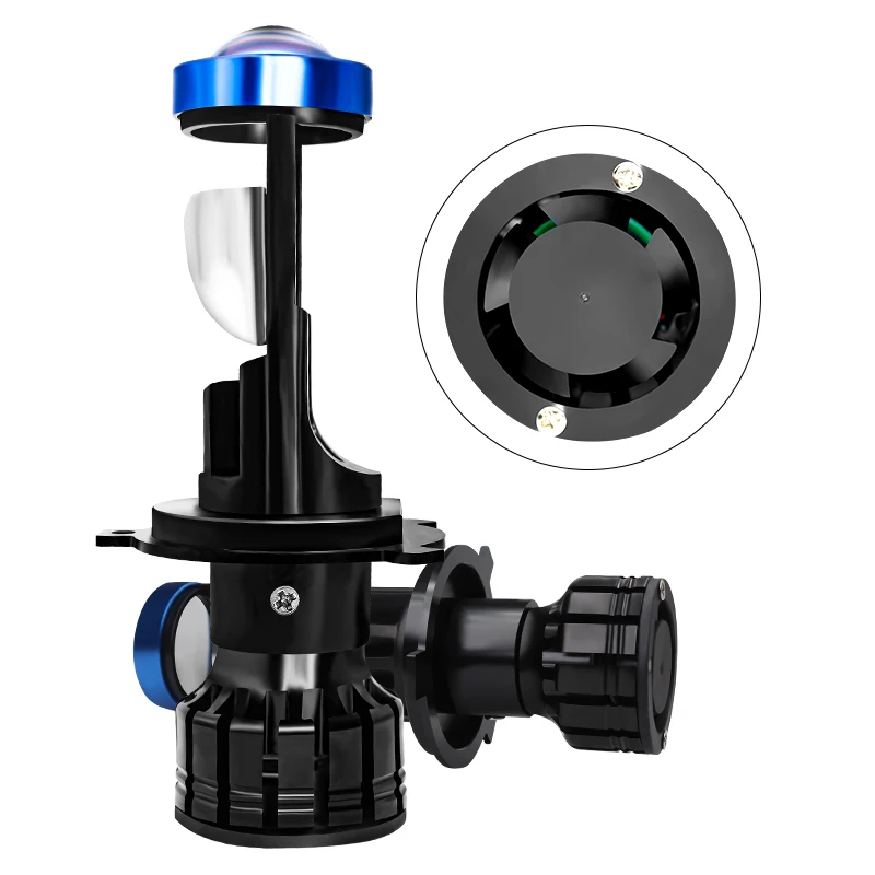 P5 Car Lamp Bulb High Low Beam 8000lm/10000lm/12000lm 35W/55W H4 H7 Led Projector Lens Mini bi Led Projector Headlight