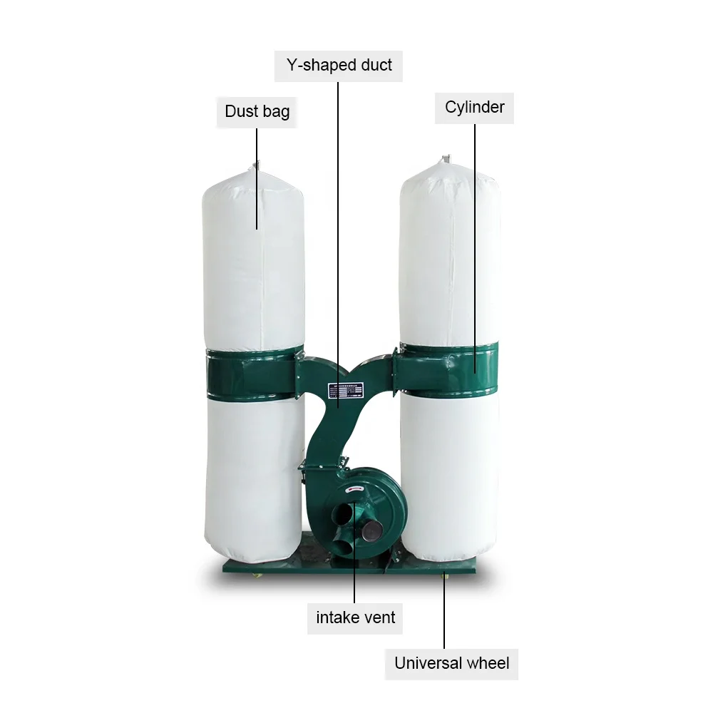 Dust Collector/Electric Double Industrial Cloth Bag Machine/Woodworking Machine