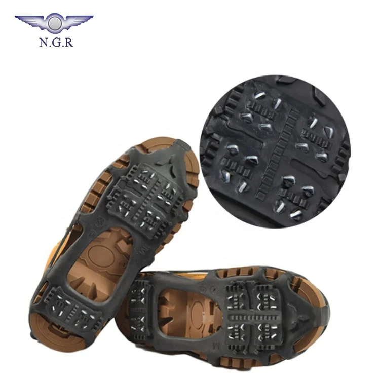 Durable use man and woman excellent elasticity anti-slip 4 size SMLXL TPE  ice cleats snow ice gripper