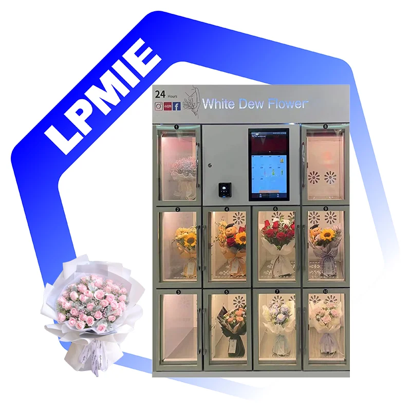 LPMIE Hot Fresh Flower Customizable Smart Vending Machine Flower Vending Machine  for Shopping Mall Airport Subway Bus Station