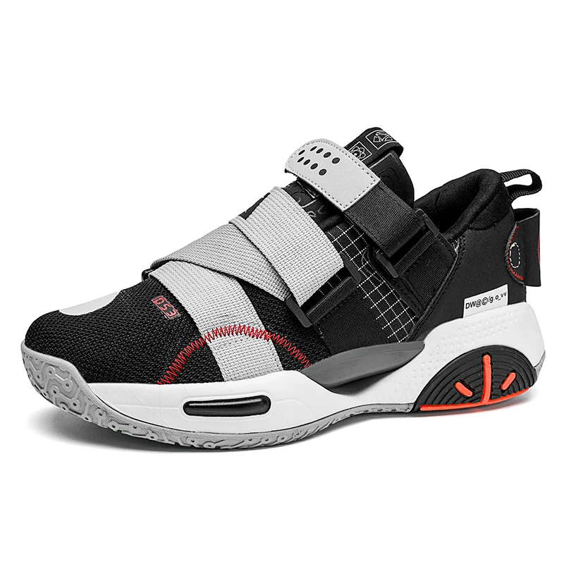 New Style Non-slip  Soniferous Fashion Sneakers Breathable MD Rubber Men OEM Top Quality Basketball Shoes