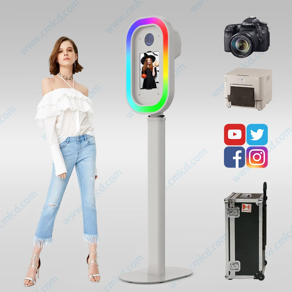 2024 Intimate Photo Booth: DSLR iPad With Metal Flash and 360° RGB for Personalized Celebrations