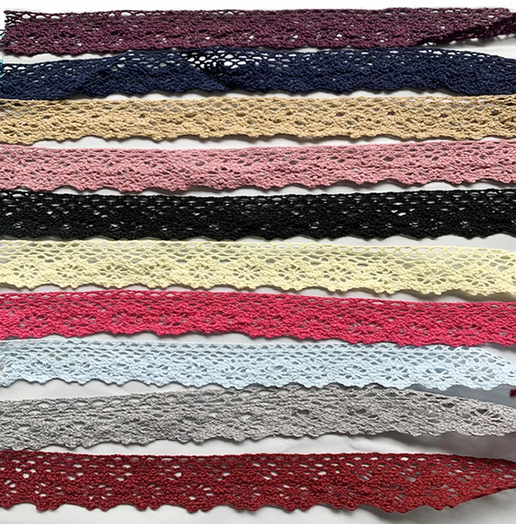 Cotton Embroidered Lace Net Ribbons Fabric Trim DIY Decorate Sewing Handmade Craft Material