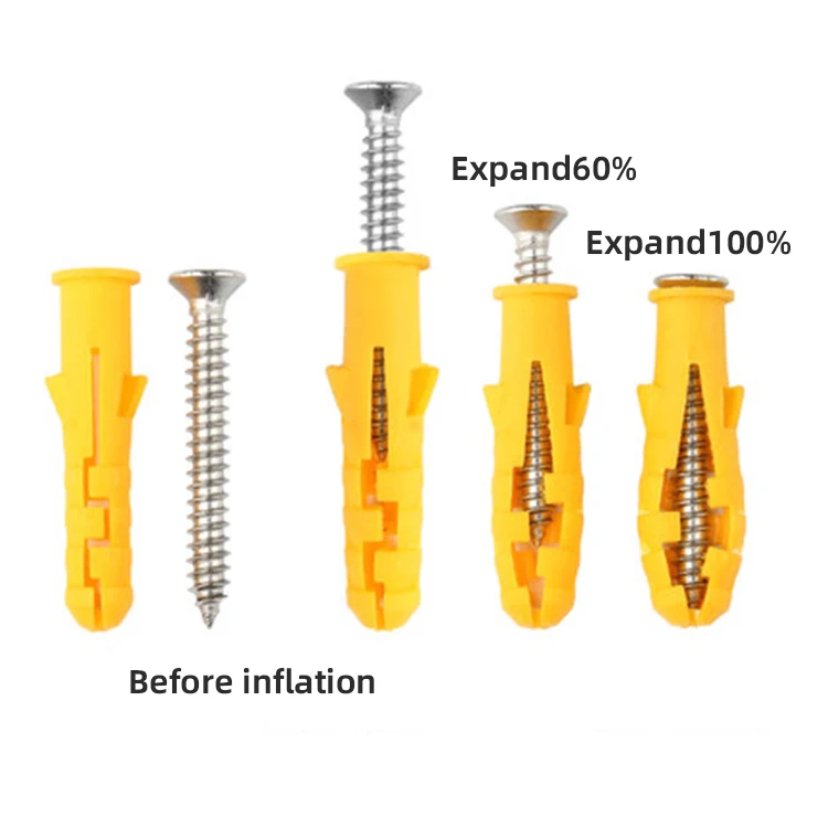 Wall Anchors Hot Selling 10mm Plastic Wall Plug For Fixings On Concrete,Bricks And Other High-density Material