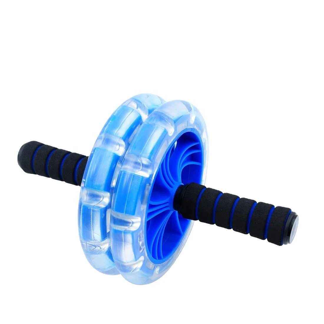 Portable Plastic AB Wheel Transparent for Muscle Training