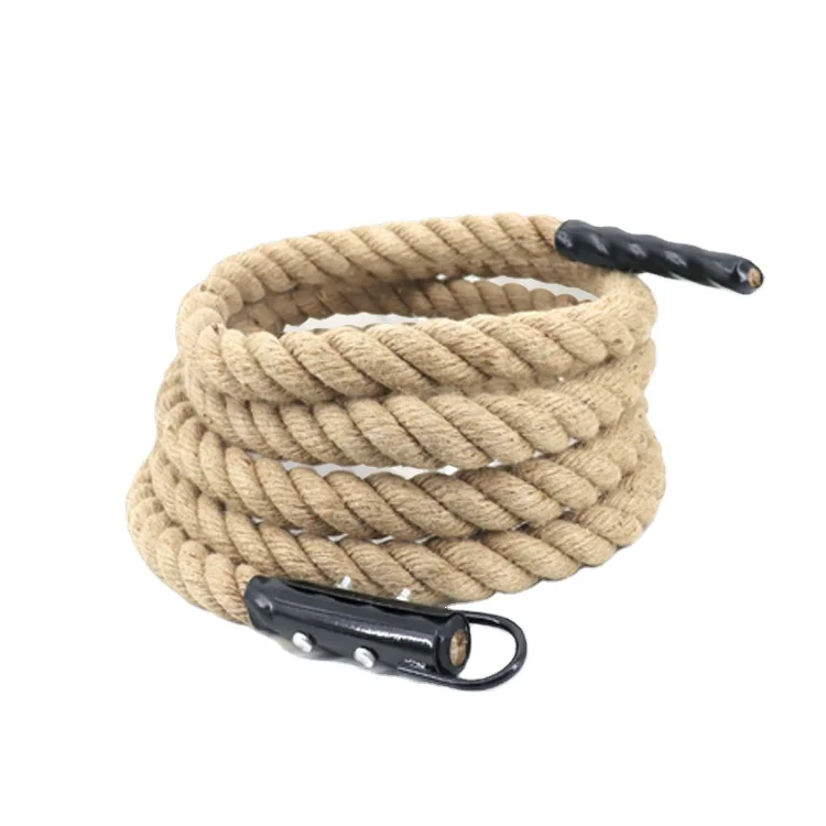 Logo Printed Cheaper Any Meter Gym Training Body Building Battle Climbing Rope With Hook