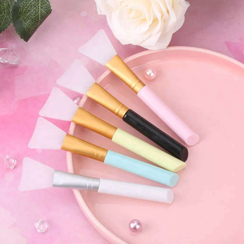 Cheap Soft Face Mask Silicone Applicator Private Logo Silicone Brush LOW MOQ Custom Logo Facial Mask Spatula