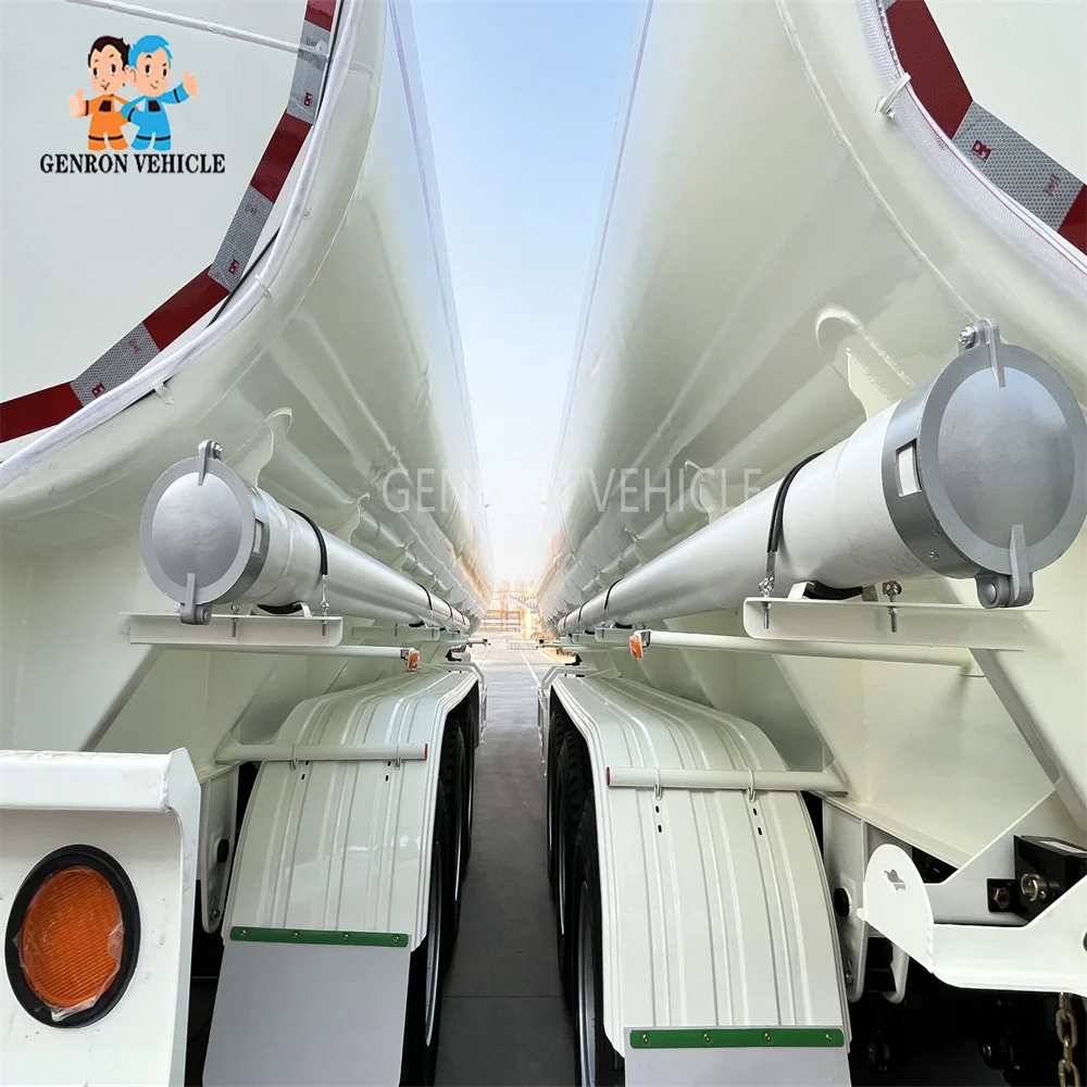 40000L Carbon Steel Fuel/Oil Tank Semi-Trailer 3 Axle Diesel Transport Semi-Trailer for Sale