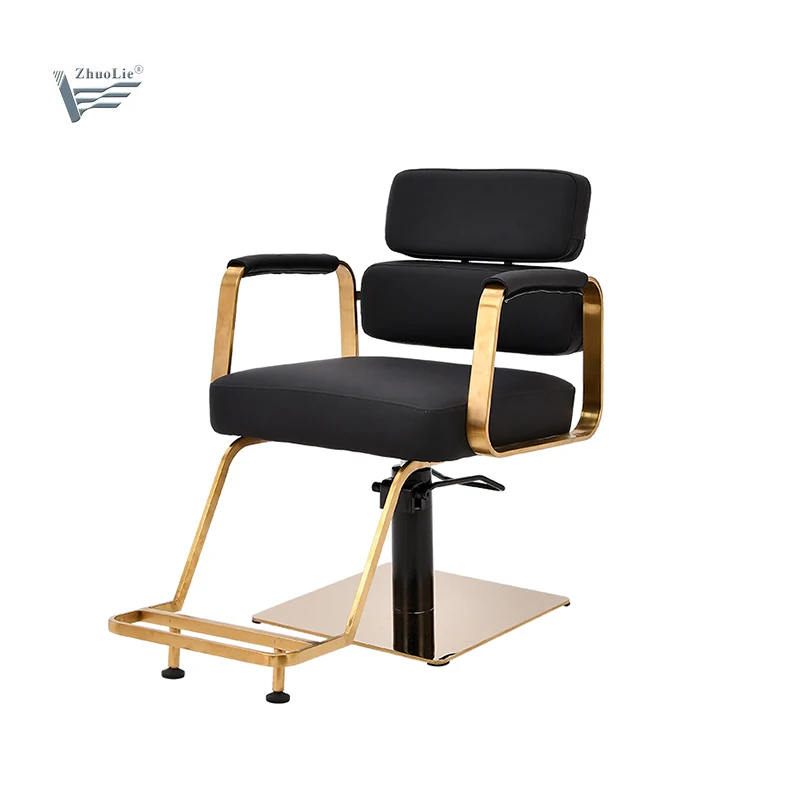 Back Gold Cheap Price Styling Chair Hydraulic Pump Modern Hair Salon Beauty Barber Chair for sale