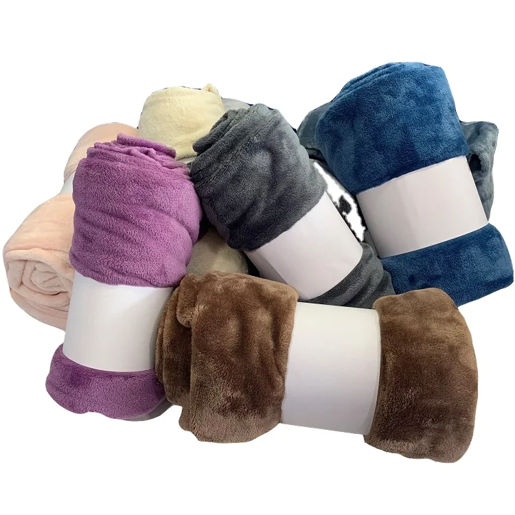 Flannel blanket Explosion Proof Flannel Solid Color Blanket Flannel