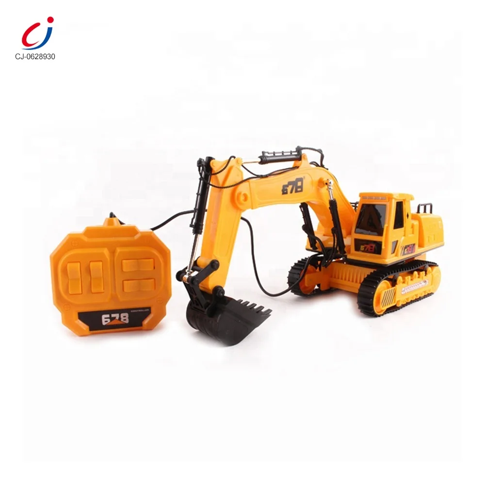 Top Selling Cheap Musical Wireless Remote Control Excavator Miniature Toy Truck with Light