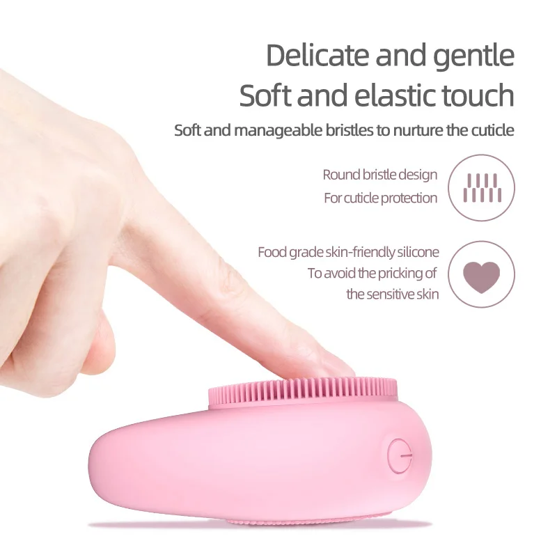 Guangdong Factory Wholesale Ultrasonic Deep Clean Face Brush Ergonomic Comfortable Waterproof Silicone Facial Massage Scr