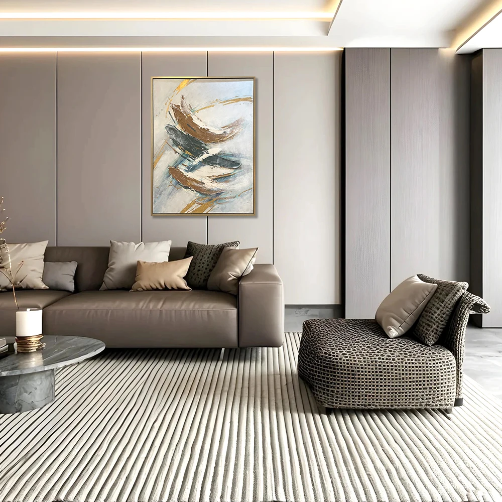 Boldly Created Draw Abstract Paintings Featuring Dynamic Lines and Vivid Colors to Transform Your Artistic Space