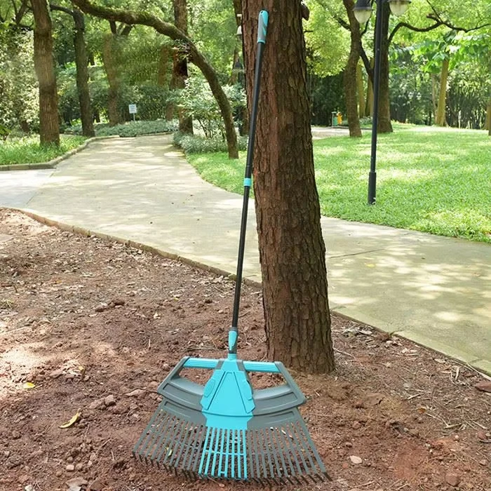 quality safety PP garden harrow rake portable garden leaf rake