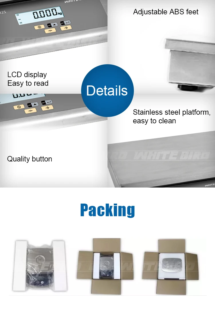 Weighing Food With Timer Function Whitebird Factory High Precision 10kg Gram LCD Balance 500g 300g Electronic Kitchen Scale