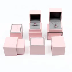 2023 Christmas Hot Sale Factory Direct Jewelry Packaging Box Drawer Box Pink Necklace Box Customized