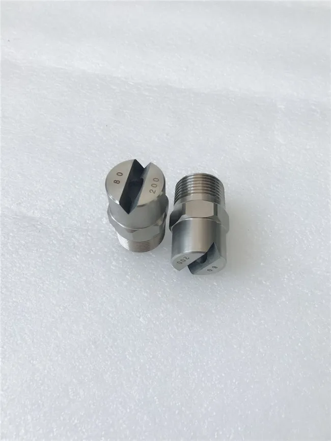 
Small flow High Pressure Stainless Steel Flat fan Nozzles 