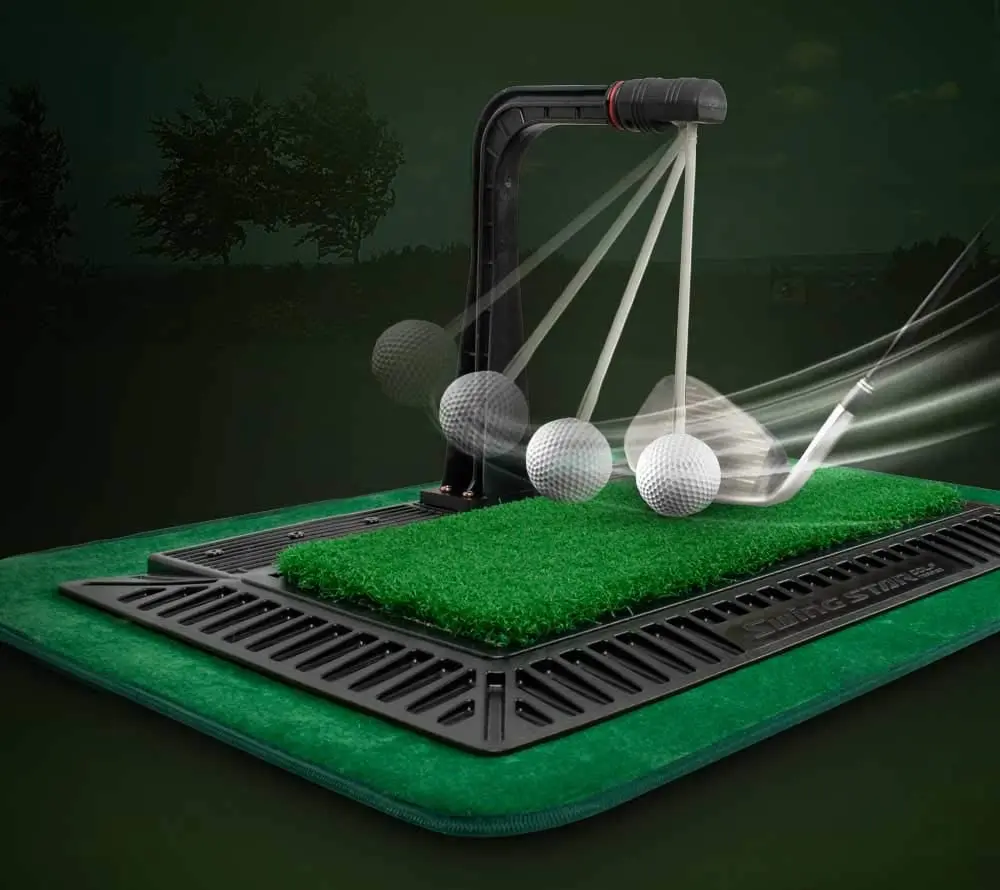 
Golf Training Aid Auto Kick Back Putting Green Swing Stick with Speed Controller Real Impact Swing Mat Spare Connector 