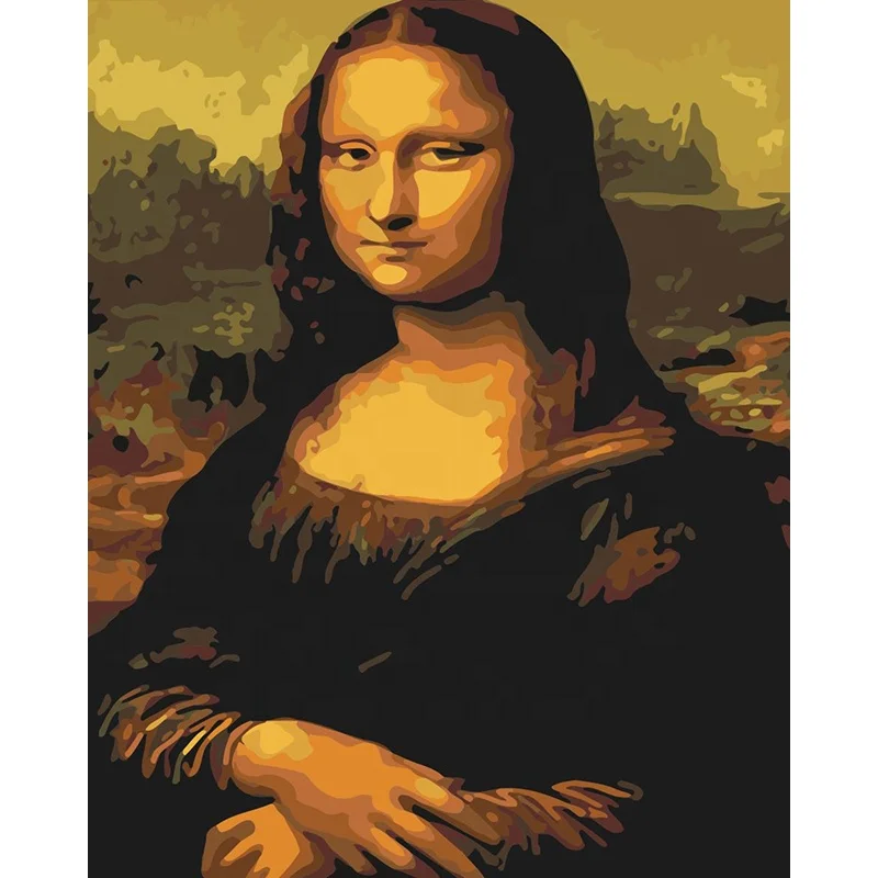 wholesale  Best Price diy Handpainted  acrylic art painting by numbers with frame