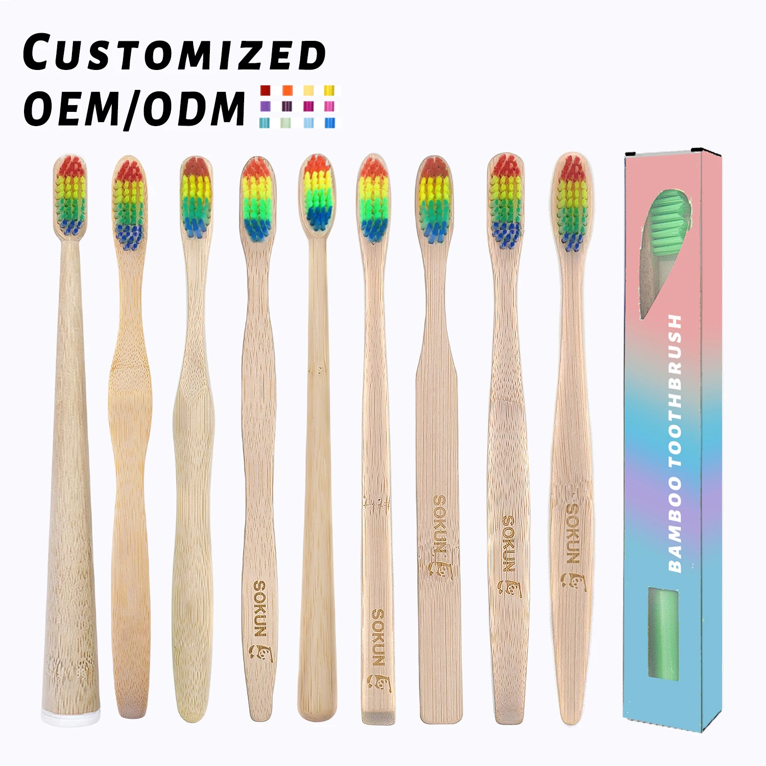 2024 Naturally Sustainable Bamboo Toothbrush  Premium Oral Care for Wholesale Eco Friendly Global Solution