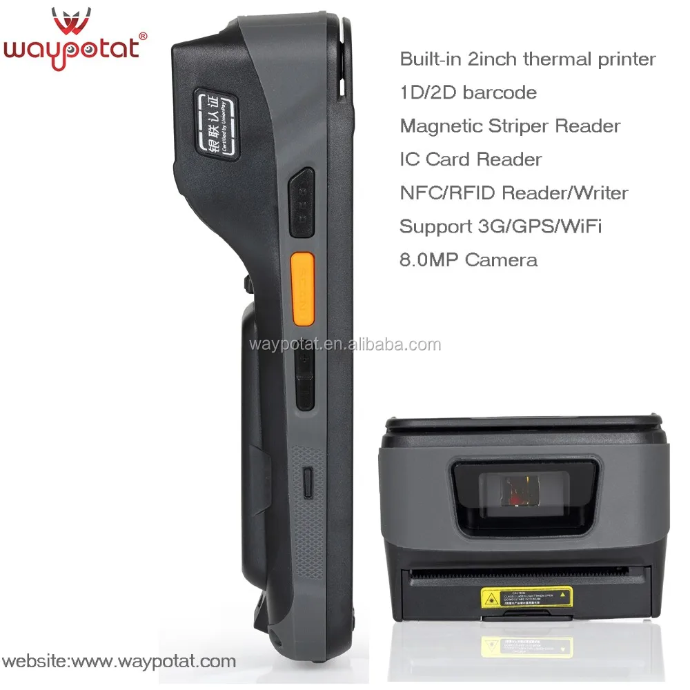 
Waypotat rugged android wireless barcode scanner smart handheld pos terminal SQ27T 