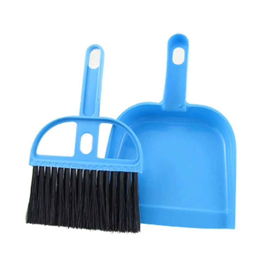 Plastic Mini Corner Cleaning Tool Broom and Dustpan 2 in 1 Set for desk