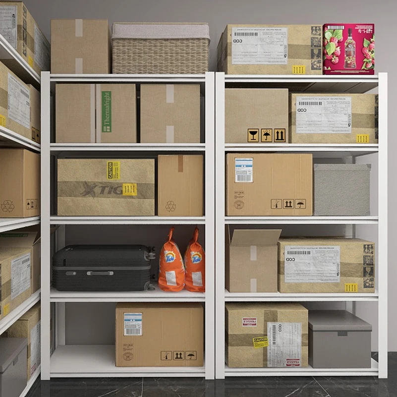 Easy To Assemble 5layers Boltless Racking Shelves Steel Stacking Storage Shelf Racks For Garage