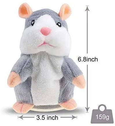 Popular sound record speaking dolls plush talking hamster toy