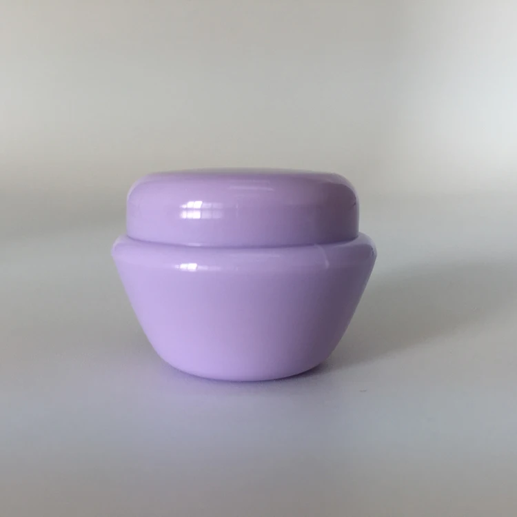 In stock plastic PP 5gram 5ml cosmetic jars, mushroom cosmetic jars pots containers for makeup cream lotion sample travel 5g