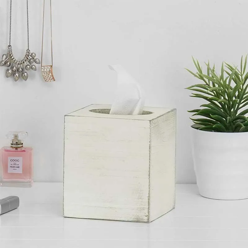 Tissue box, simple and durable wooden tissue box with sliding bottom, easy to supplement, high quality bamboo tissue box.