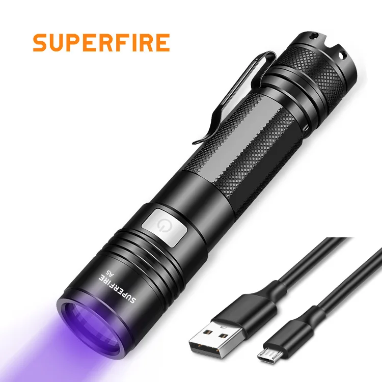14 Years Factory Experience 365nm UV Torch Light Mini Rechargeable LED 395nm UV Flashlights