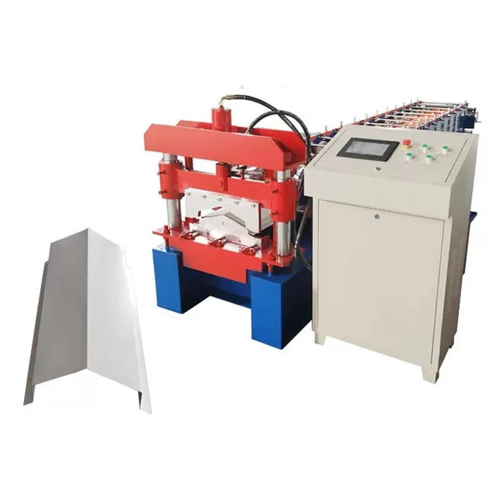 Color steel metal roof ridge sheet roll forming making machine
