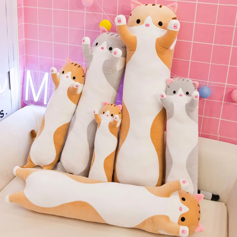 Mengai Plus Size Bar Pillow Plush Toy Sleeping Doll Pillow Birthday Gift