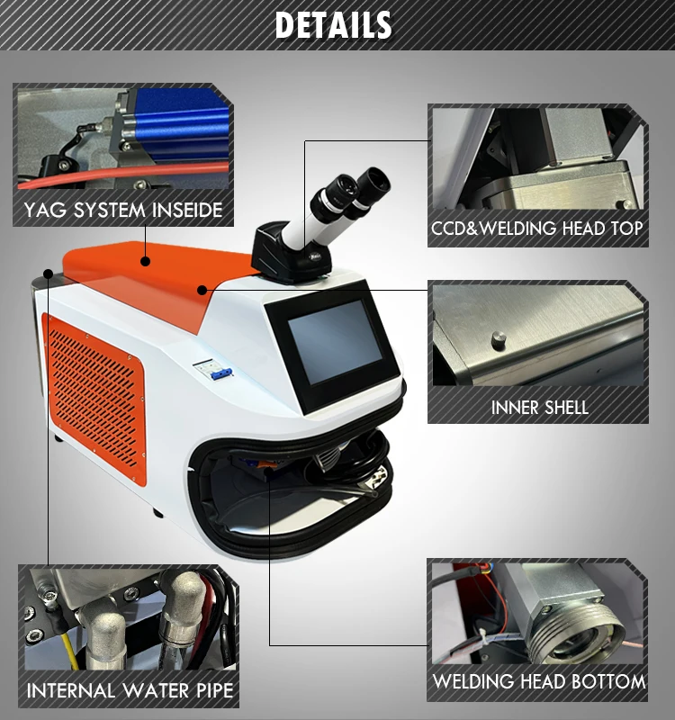 160w Jewelry Laser Welding Machine Price for Metals and Alloys Welder  Dental Eyeglasses