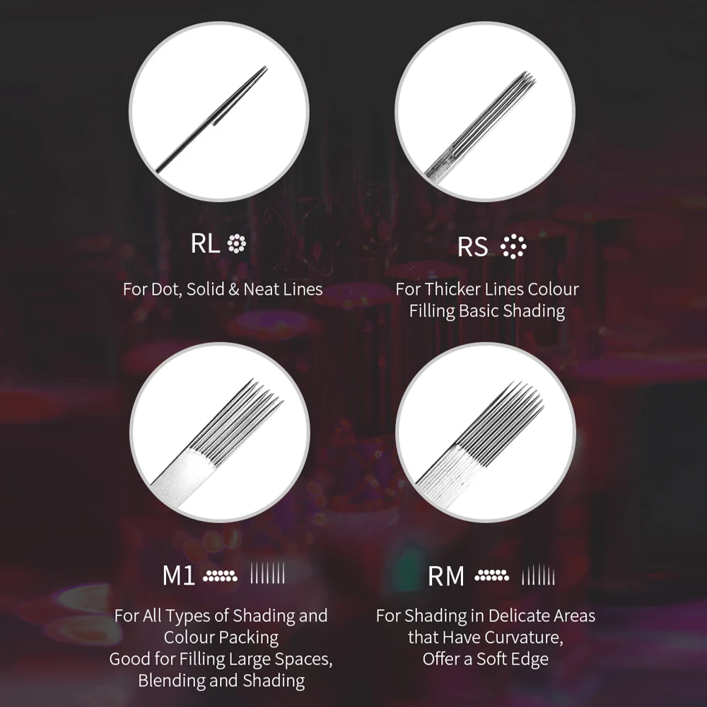 Spark Manufacturer Wholesale Custom Permanent Disposable 100% E.O. GAS Sterilized Tattoo Needles