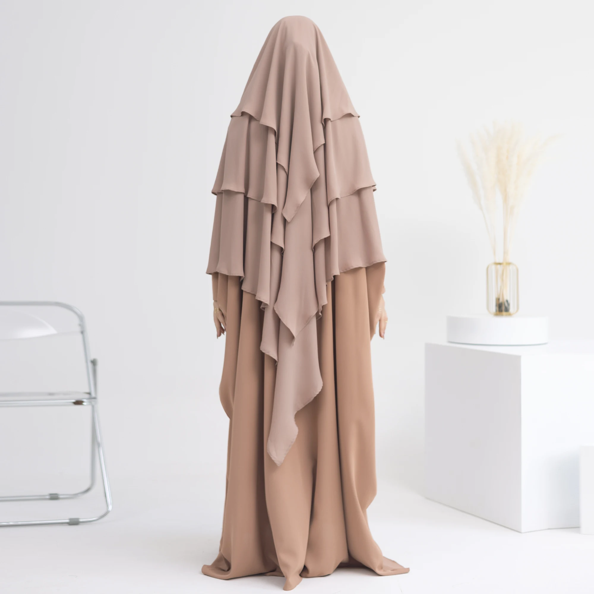 Custom Islamic clothing Middle East Lady Thobe Hijab Prayer Bat Sleeve Rob Muslim Women Abaya for girls Black abaya wholesale