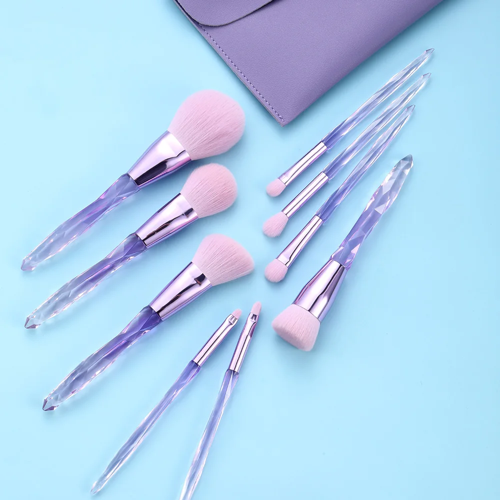 Custom Label Sparkly 13 Pcs  Foundation Eyeshadow Bling Makeup Brushes Set Cosmetic Make Up Brushes Tools Kit