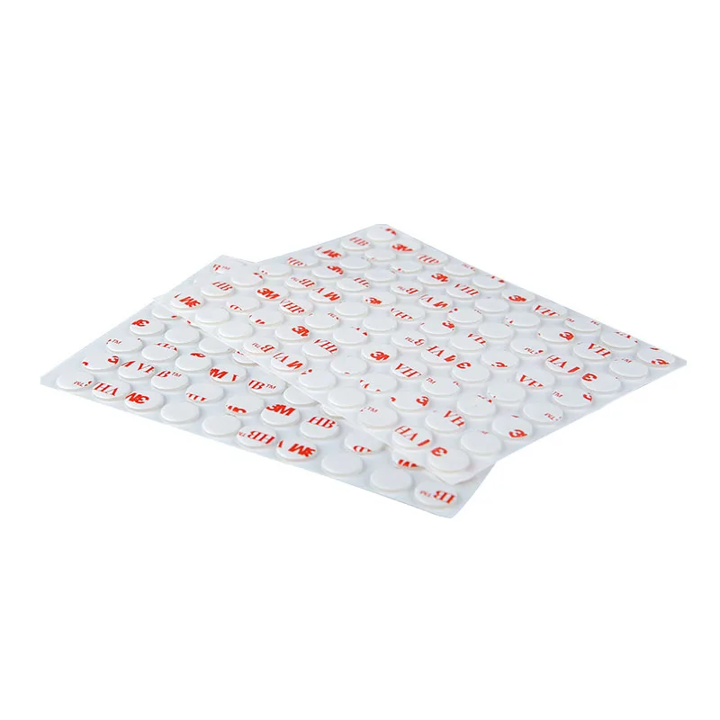 Custom shape size 1.0mm 0.5mm double sided tape clear transparent 4910 vhb square round tape pad