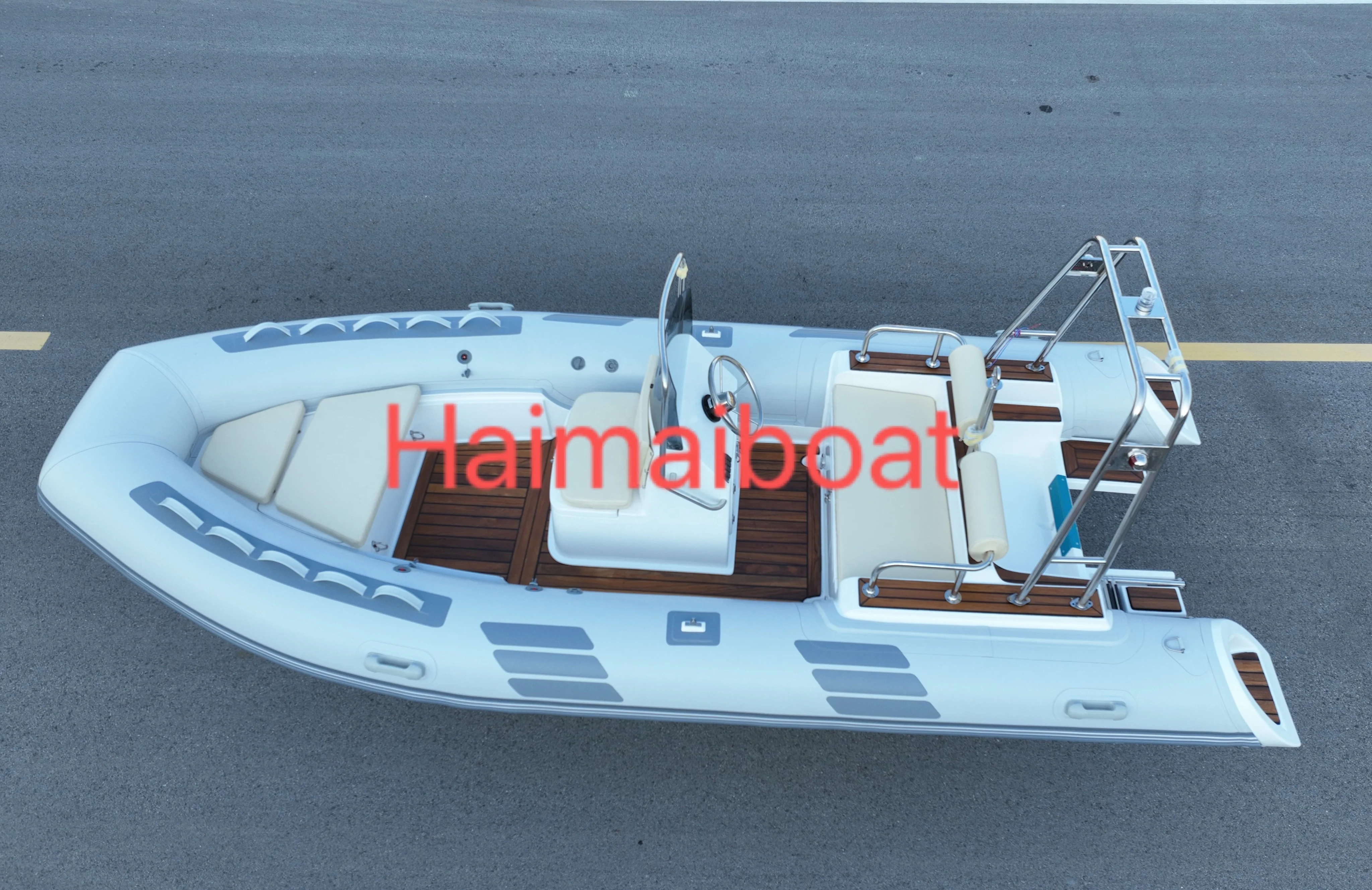 CE RIB480 Inflatable Boat Fiberglass hull Fishing Hypalon semi-rigid RIB Boat