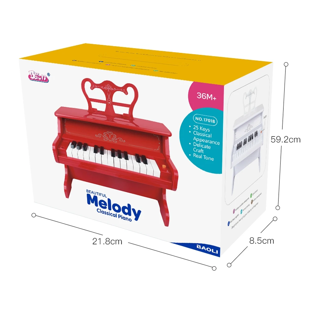 
High quality popular kids 25 keys piano keyboard musical instruments toys for sale 