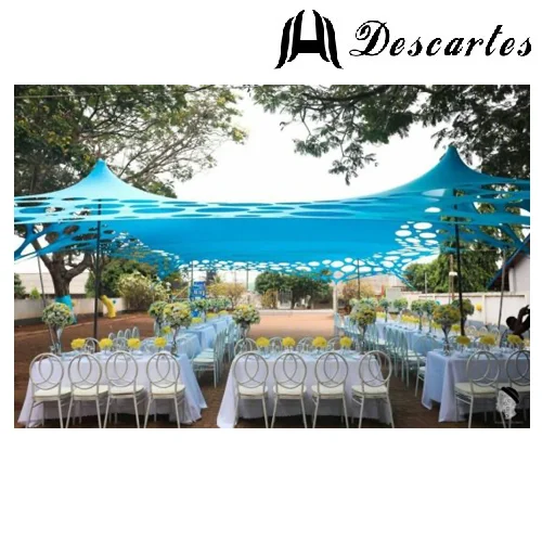 50 Seater White Garden Hole Stretch Shade Tents for Garden Shelter