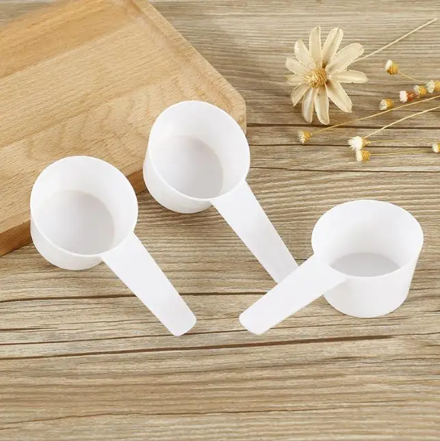 40CC Plastic Spoon Factory Direct Sales 40ML Measuring Scoop Flat Bottom Spoon Custom 20g Amount Spoon