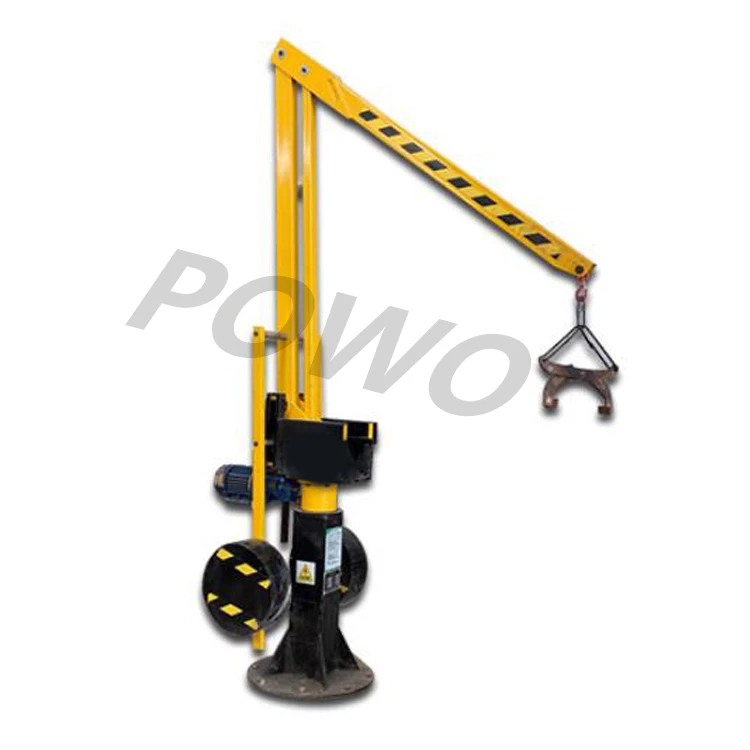 360 degree rotating bob cantilever arm jib balance lifting crane boom mini telescopic crane with lifting folding