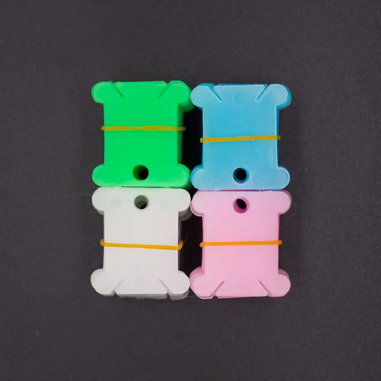 Plastic Floss Bobbins for Embroidery Floss Organizer Cross-Stitch Bobbins Card Thread Holder