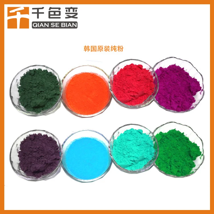Thermochromic Heat senstive color changing activation pigment powder for hair coloring shampoo colorful wigs liquid ink paint
