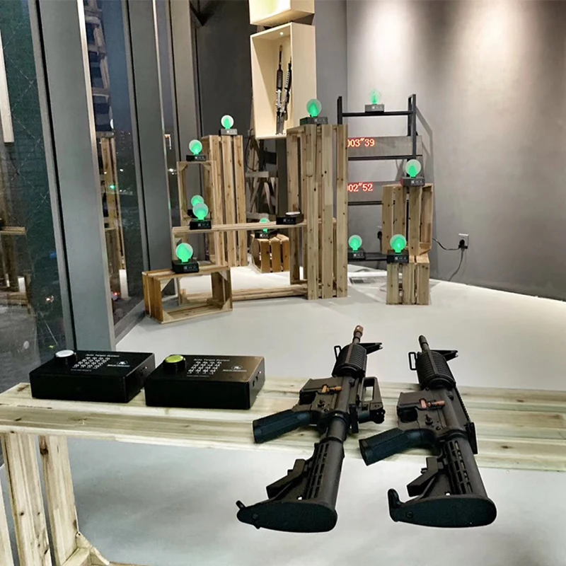 AKP1-12 Steel Metal Shooting Targets Interactive Steel Targets for Shooting Training With System Controller and LED Display