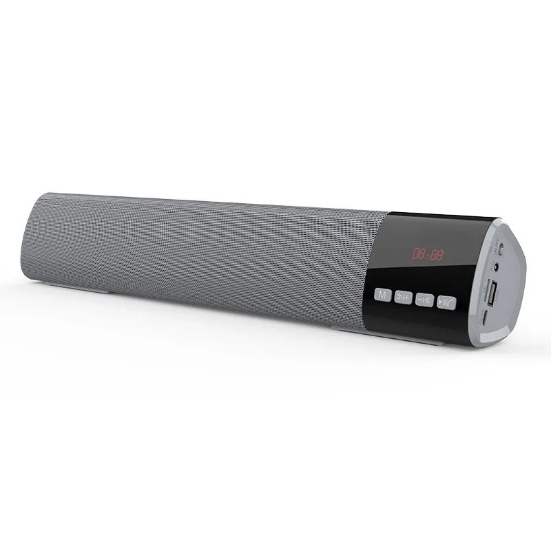  shenzhen 2020 outdoor rechargeable blue tooth black music soundbar speaker with subwoofer tv sound bar wireless