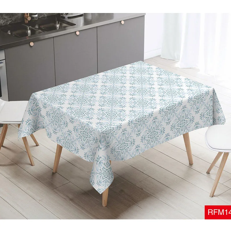 Hot selling pvc oilproof easter tablecloth nonwoven backing modern print pvc tablecloth